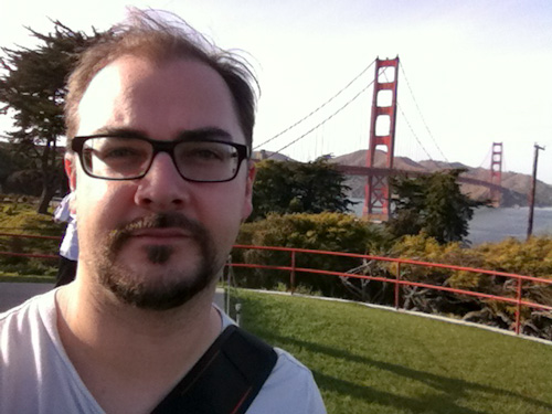 Vor der Golden Gate Bridge